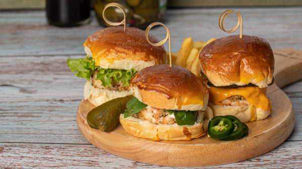 Shrimp Sliders 2 oz each 8 sliders per pack